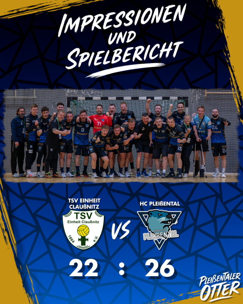 Regionsoberliga Südwestsachsen - 2. Spieltag 06.09.2025 - TSV Einheit Claußnitz vs. HC Pleißental