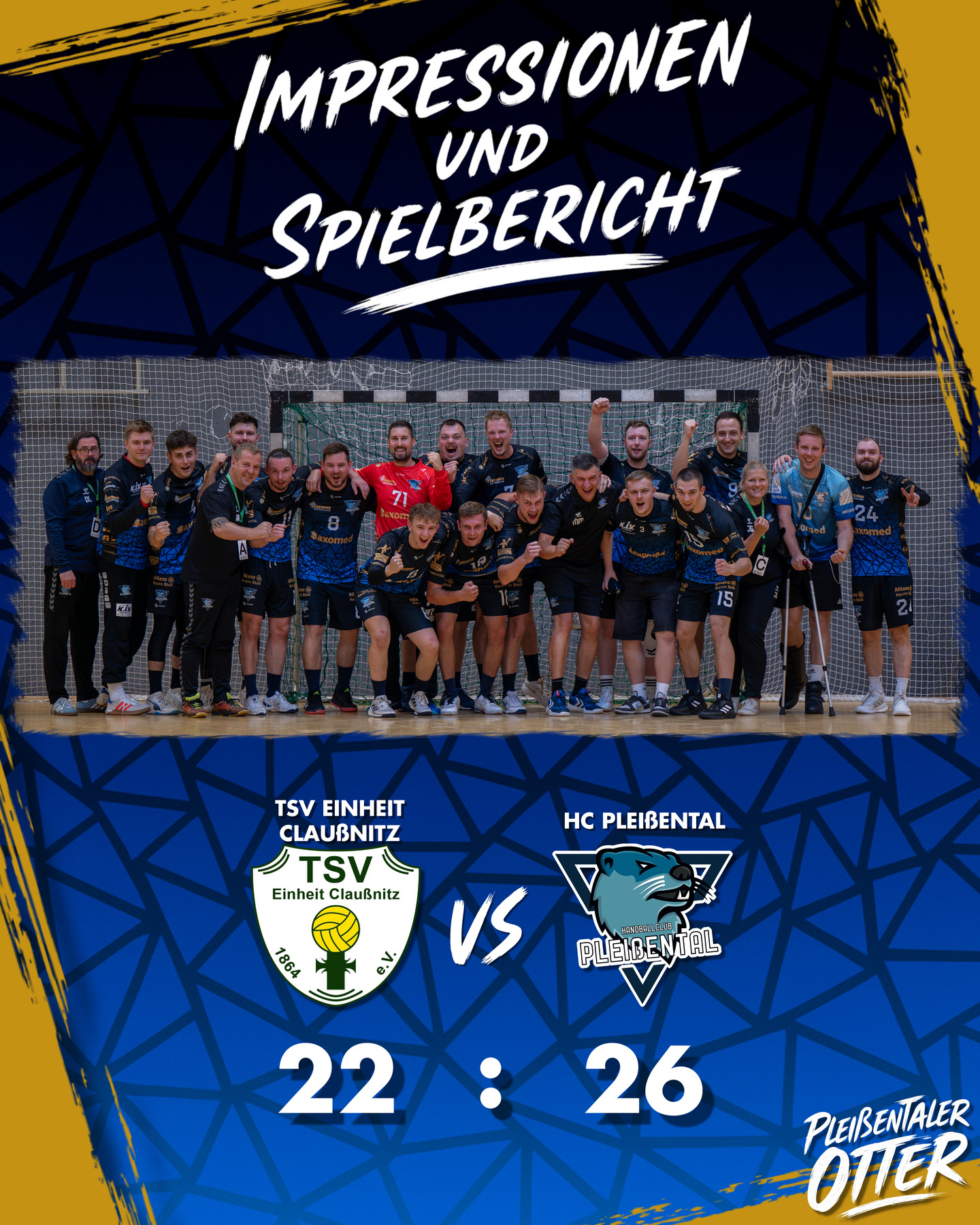 Revanche geglückt – Sieg beim TSV Einheit Claußnitz
