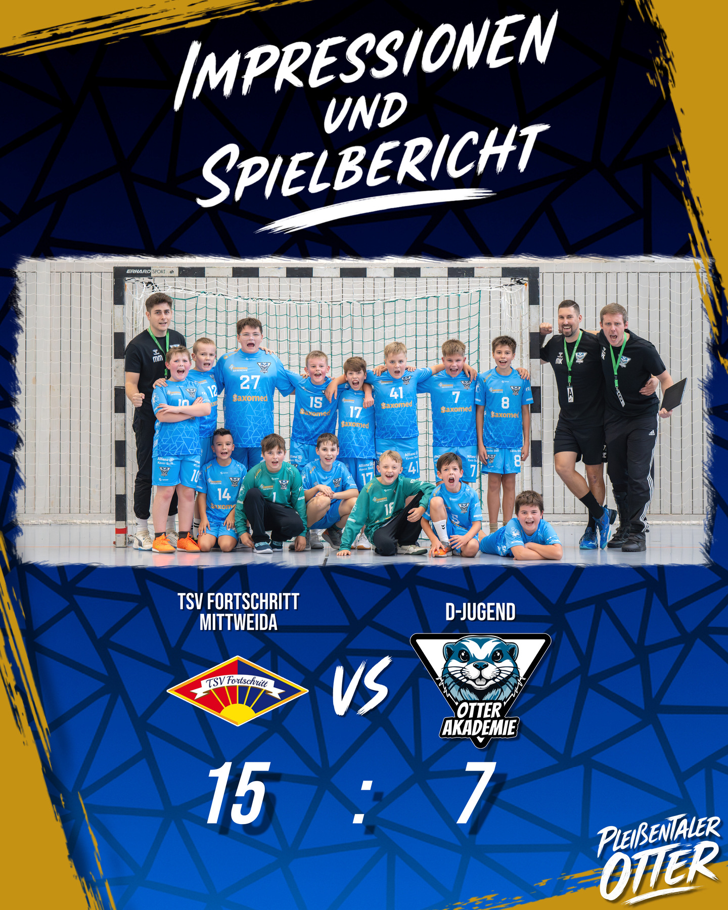 Spielbericht unserer Jungotter zum ersten Auswärtsspiel in Mittweida