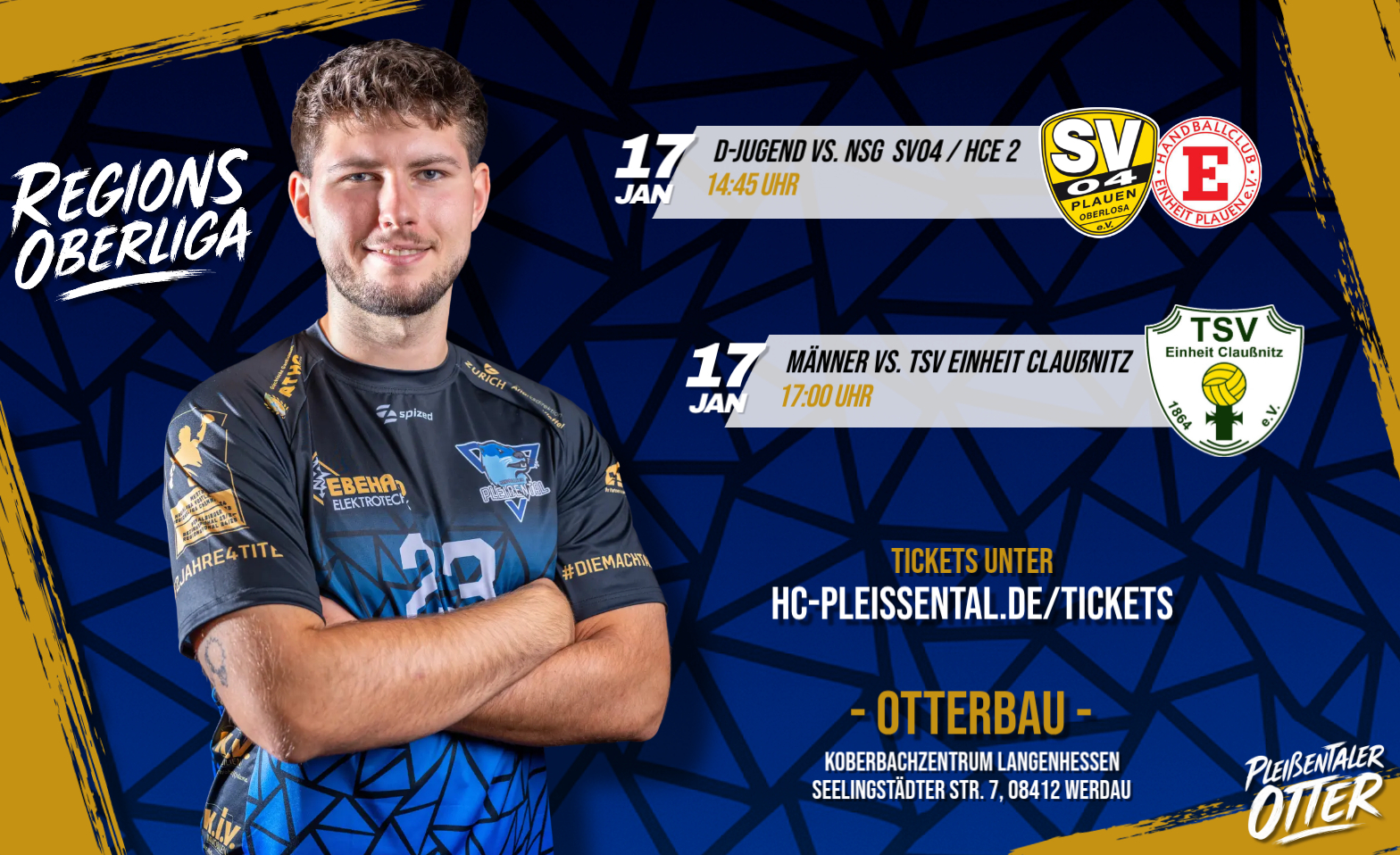 Heimspielzeit im Pleißental gegen den HSC Chemnitz