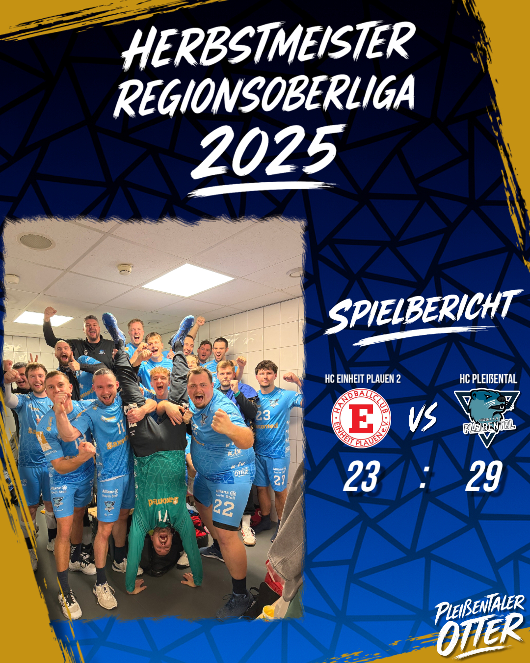 Otter feiern Herbstmeisterschaft 2025