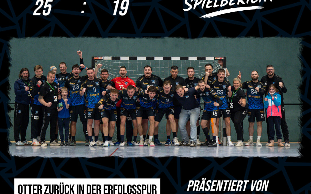 Pflichtaufgabe erfüllt: Otter schlagen Claußnitz mit 25:19