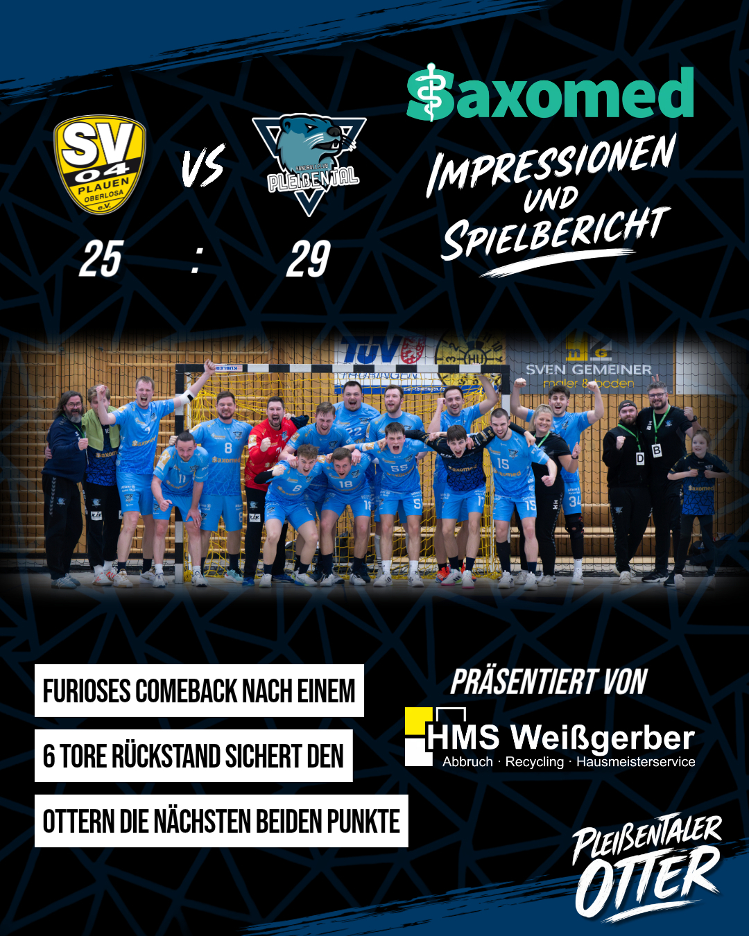 Mentalitätsmonster schlägt zurück – Otter drehen Spiel in Oberlosa