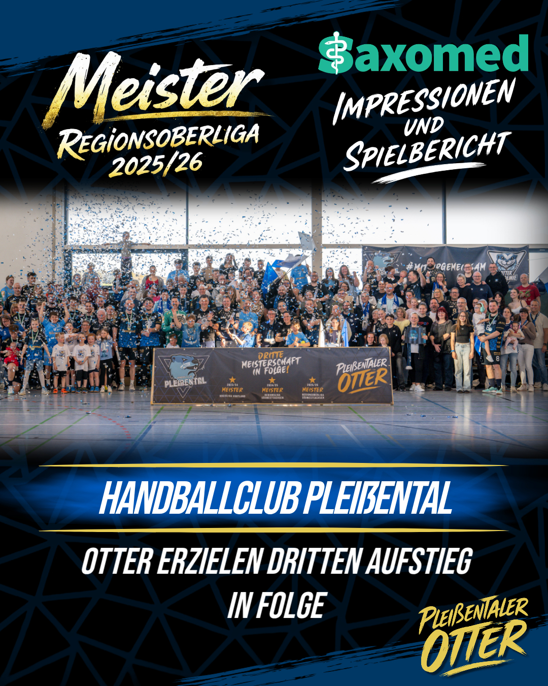 Dritte Meisterschaft in Folge – was für ein Tag im Pleißental