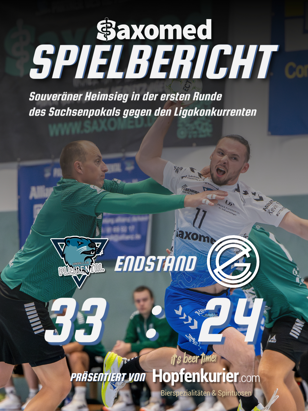 🏆🦦 Otter ziehen mit 33:24 souverän ins Achtelfinale!